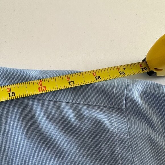 CAMICISSIMA Milano Mens Dress Shirt Long Sleeves Regular Cotton Blue Check Sz 41 - Picture 7 of 8